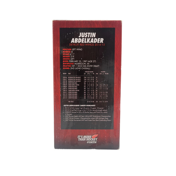 Justin Abdelkader 2014 - 15  Detroit Red Wings SGA Bobblehead, AT&T NEW OPEN BOX - Picture 9 of 9